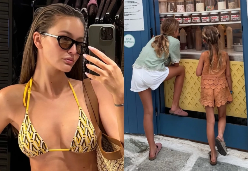 Кристина Романова опубликовала новые фото с отдыха в Греции с дочерьми от миллиардера Владислава Доронина