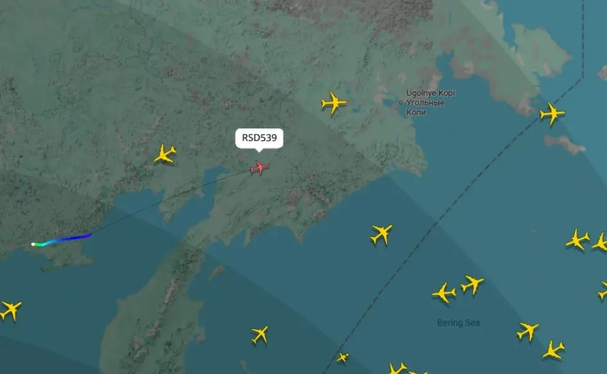 Самолёт президента России вылетел из Магадана на Аляску