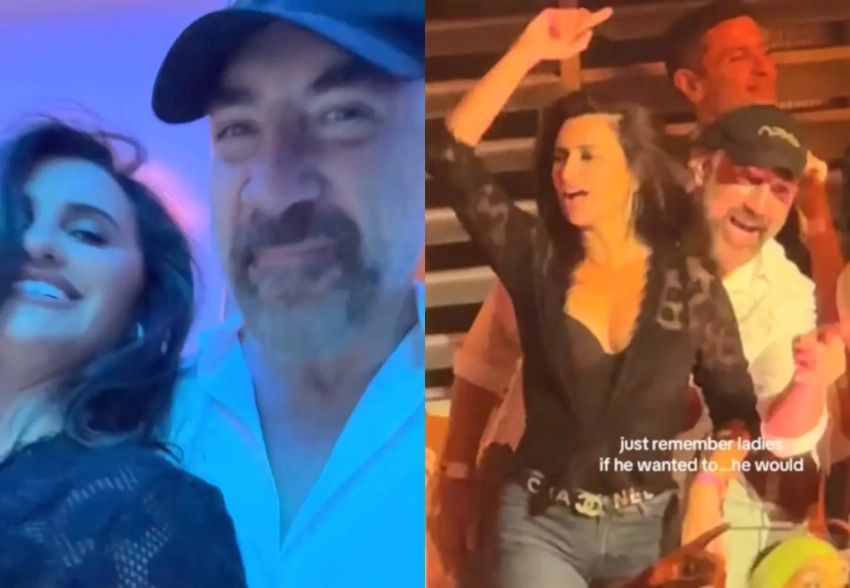 Пенелопу Крус и Хавьера Бардема засняли вместе на концерте Bad Bunny