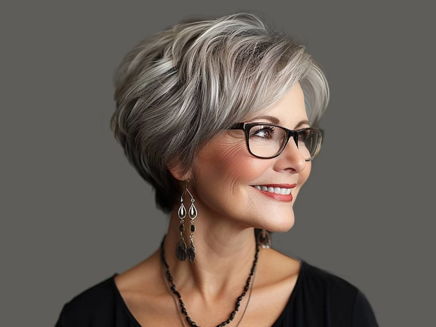 ТОП-7 модных причесок и стрижек для женщин 50+ с круглым лицом