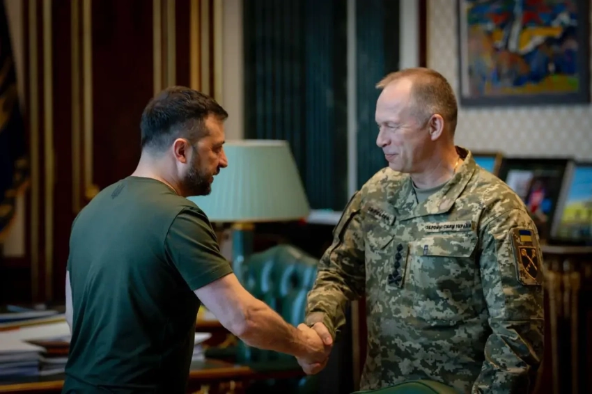 Сырский поддержал Зеленского в отказе выводить войска с Донбасса